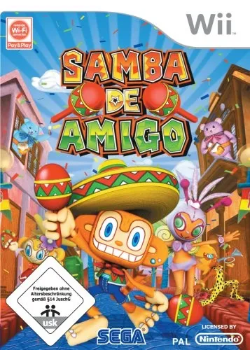 SEGA Samba De Amigo Nintendo Wii Musik Rhythmus Party Spiel Deutsch Familie