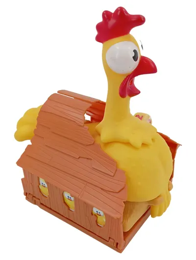 Mattel Games Gack Gack Gack Spiel verrücktes Huhn Kinderspiel Action FDM55