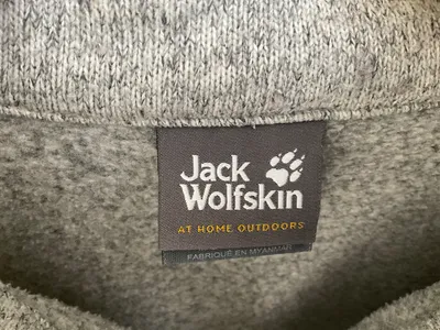 Jack Wolfskin Fleecejacke Damen Nanuk Strickfleece Outdoor Grau L 40