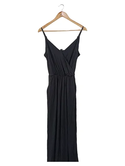 MONKI Damen Freizeitkleid Gr. 34/XS Schwarz Casual Minimalistisch Midi
