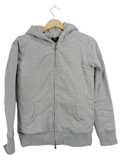 Ann Christine Kapuzenpullover Sweatjacke Hoodie Damen Gr. 34/XS Grau