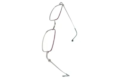 OTTO KERN Damen Brillengestell Silber Elegant Halbrand Brille Metall