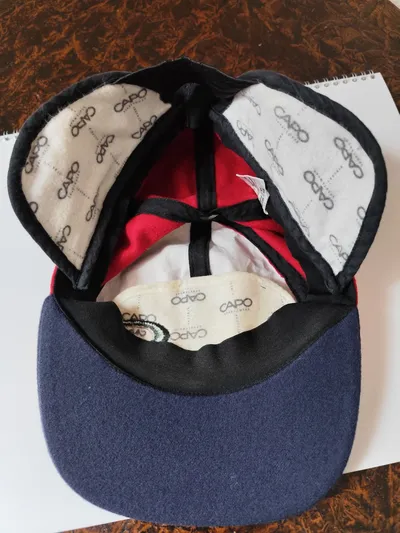 Capo Baseball Cap Wolle Rot Blau One Size Outdoor Mütze Kappe
