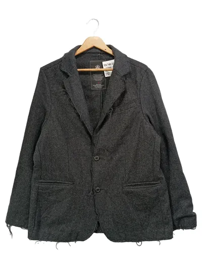 ROCK & REPUBLIC Jeansjacke Damen 40;L Grau Vintage Streetwear Blazer