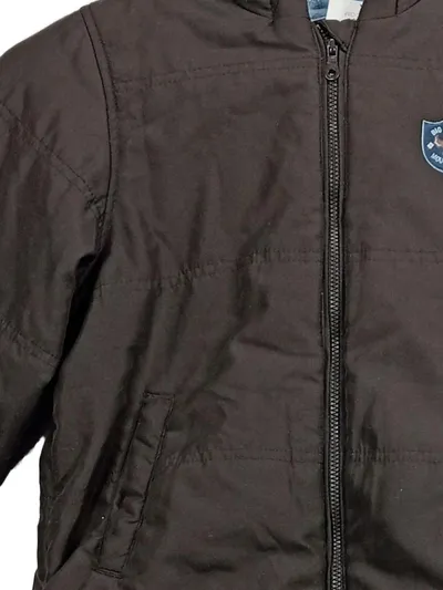 IMPIDIMPI Schneeanzug Kinder Overall Braun Gr. 104 Winter Kapuze Reißverschluss
