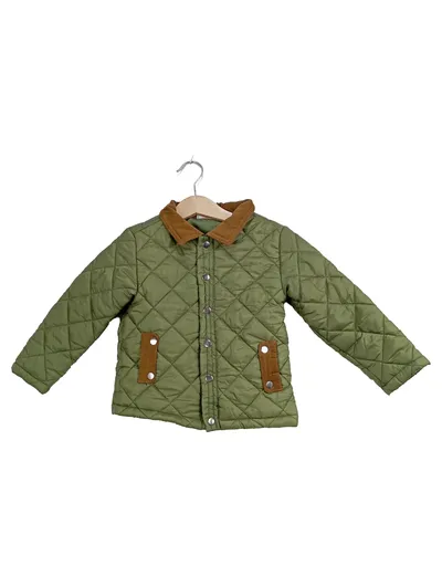 Tommy Bahama Steppjacke Kinder Gr. 92 Oliv Grün Cord-Details