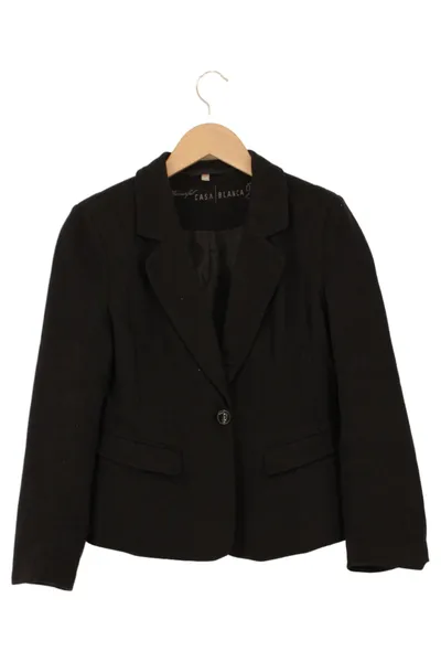 CASABLANCA Damen Blazer Schwarz Einheitsgröße Klassisch Business Jacke