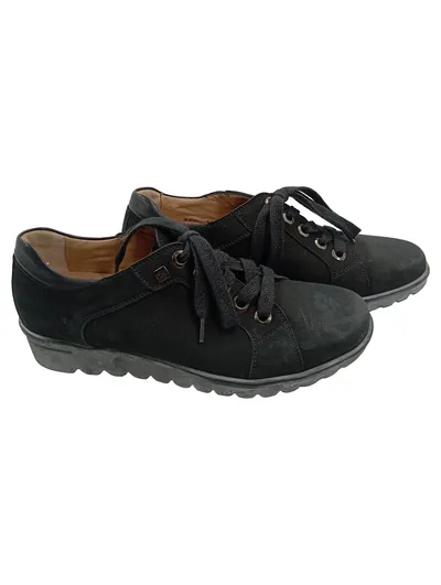 Hartjes XS Damen Schnürschuhe Gr. 37 Schwarz Nubuk Komfortschuhe