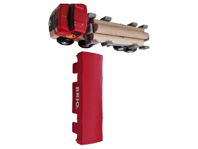 BRIO Holz LKW mit Ladung Holzspielzeug Spielzeugauto Rot