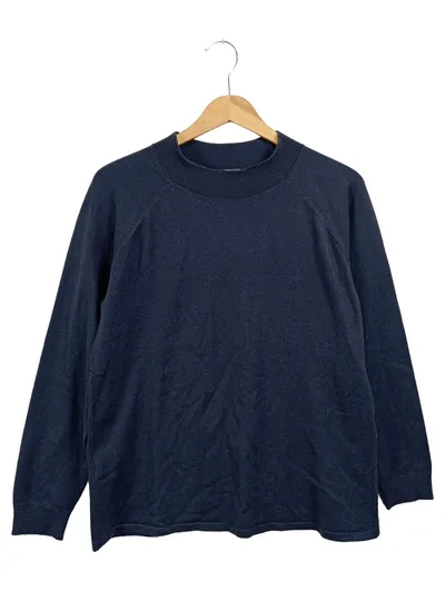 BARBARA LEBEK Pullover Damen Blau Klassisch Einheitsgröße Strickpullover