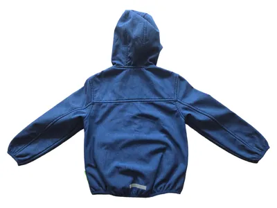 Northville Kinder Softshelljacke Gr. 110 Blau Kapuze Outdoor