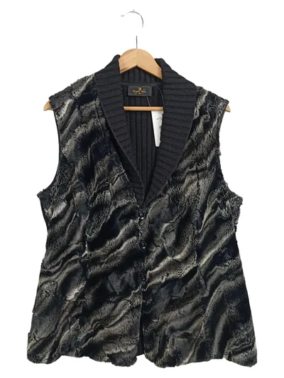 EUGEN KLEIN Damen Leichte Weste Gr. 42/L Schwarz Elegant Casual
