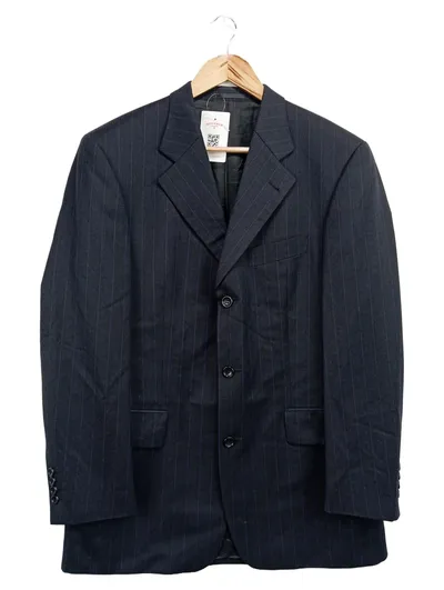 WINDSOR Sakko Herren Gr. 94/M Blau Nadelstreifen Business Anzugjacke