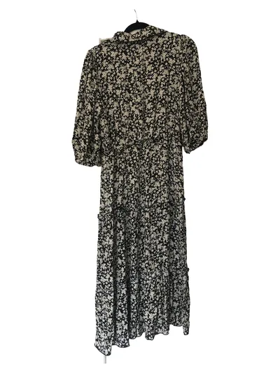 Esprit Damen Blusenkleid Gr. 36 S geblümt Mehrfarbig Midi Viskose