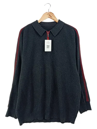 CARLO COLUCCI Herren Pullover Grau 56/3XL Casual Sportlich