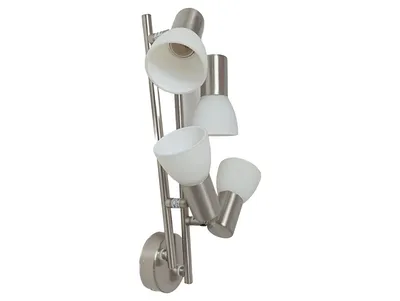 PRISMA Deckenleuchte Modern Silber Metall Glas 4-flammig Typ 3909/04 70cm