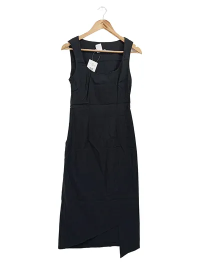 LIVIANA CONTI Etuikleid Damen Gr. 42/XL Schwarz Elegant Business Maxikleid