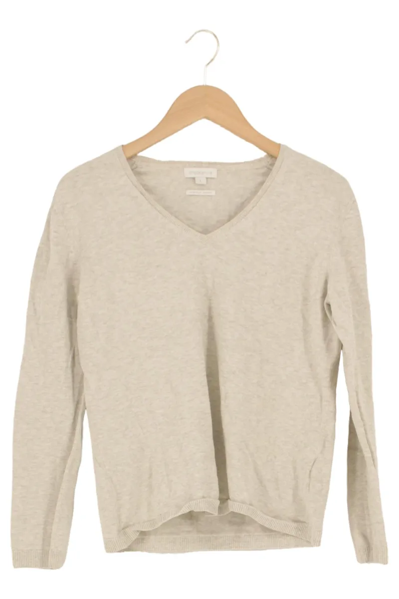 BROOKSHIRE Herren Pullover Gr. 52/L Beige Casual Baumwolle V-Ausschnitt 1