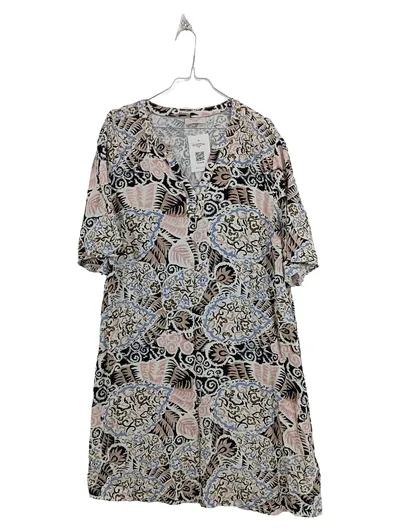 FREE/QUENT Damen Tunikakleid XL Bohemian Paisley Viskose Mehrfarbig