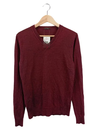 SISLEY Herren Pullover Gr. 48/M Rot Klassisch Casual