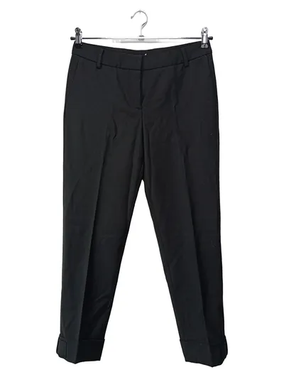ATELIER GARDEUR Damen Stoffhose Gr. 40 Schwarz Business Elegant Schurwolle