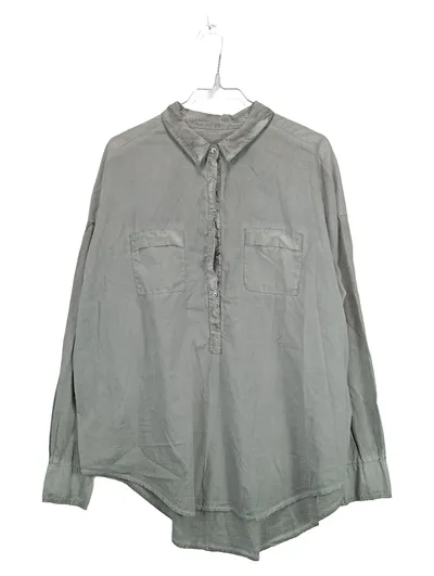 Better Rich Damen Freizeithemd Bluse Oliv Gr. M Baumwolle Casual