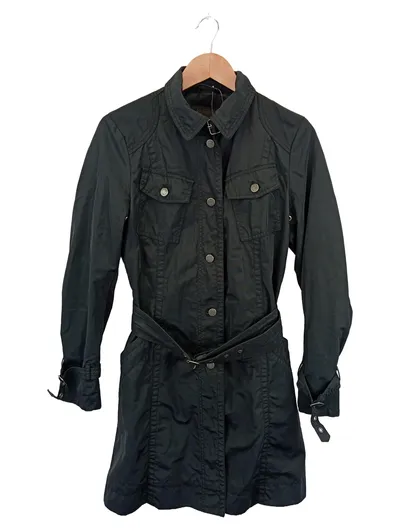 CINQUE Damen Trenchcoat Schwarz Gr. 36/S Klassisch Elegant Business