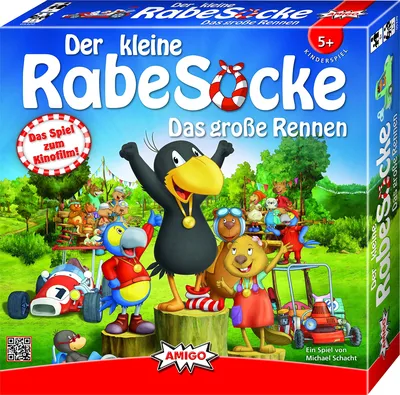 AMIGO Der kleine Rabe Socke Das große Rennen Kinderspiel Brettspiel ab 5 Jahre