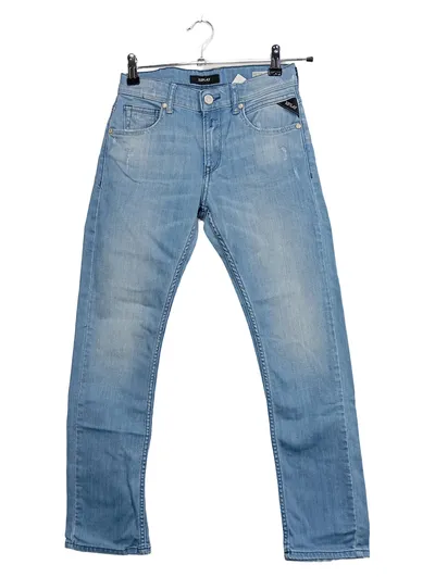 Replay Kinder Jeans Regular Fit Hellblau Gr. 104 Baumwolle