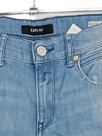 Replay Kinder Jeans Regular Fit Hellblau Gr. 104 Baumwolle