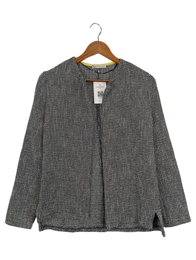 SUSYMIX Damen Blazer Grau 36/S Klassisch Elegant Fischgrätenmuster Jacke