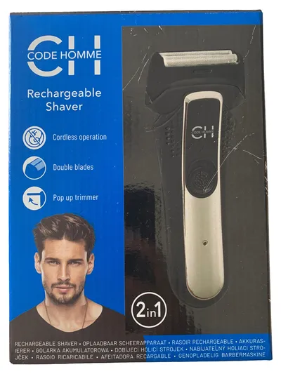 Code Homme Rechargeable Shaver 2in1 Elektrorasierer Herren Akku