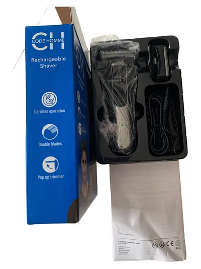 Code Homme Rechargeable Shaver 2in1 Elektrorasierer Herren Akku