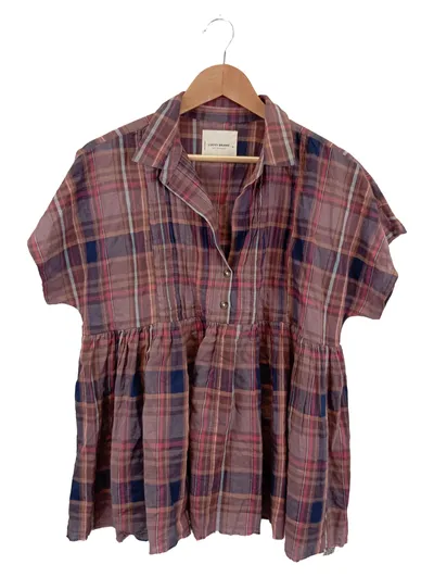 LUCKY BRAND Damen Hemdbluse Kariert Mehrfarbig Gr. 38/M Vintage Casual