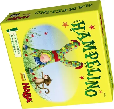 HABA Hampelino kooperatives Bewegungsspiel für Kinder Gelb Affe