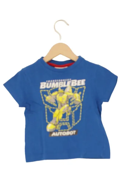 TRANSFORMERS Kinder T-Shirt Gr. 92 Blau Bumblebee Print Kurzarm Casual