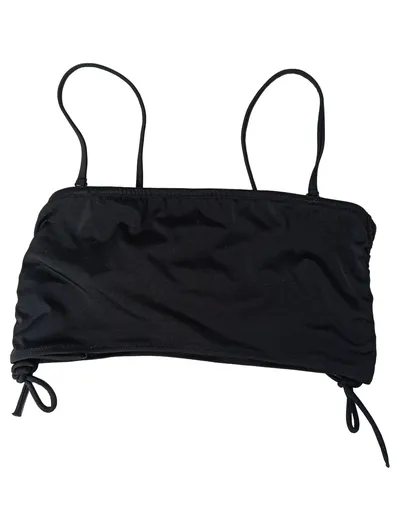 Monki Damen Bikini Oberteil Schwarz Gr. 36 S Bandeau Träger