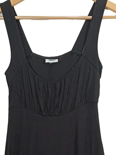 Beach Time Damen Kleid Sommerkleid Gr. 36 S Schwarz Viskose Casual Jerseykleid