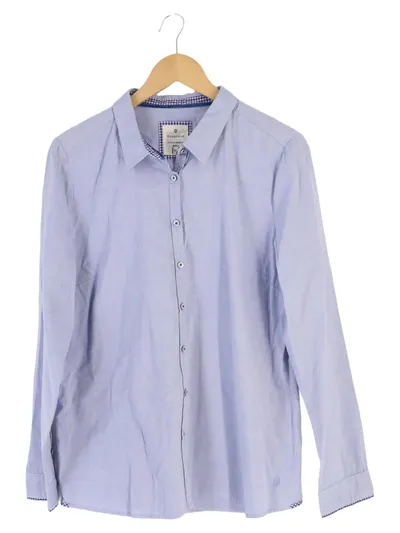 BASEFIELD Business Hemd Herren 52/XL Blau Klassisch Baumwolle