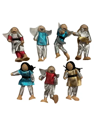 HABA Engel Figuren Set Künstlerpuppe Weihnachtlich Mehrfarbig 11cm