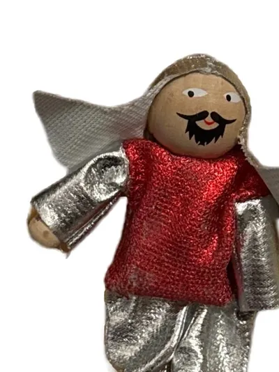 HABA Engel Figuren Set Künstlerpuppe Weihnachtlich Mehrfarbig 11cm
