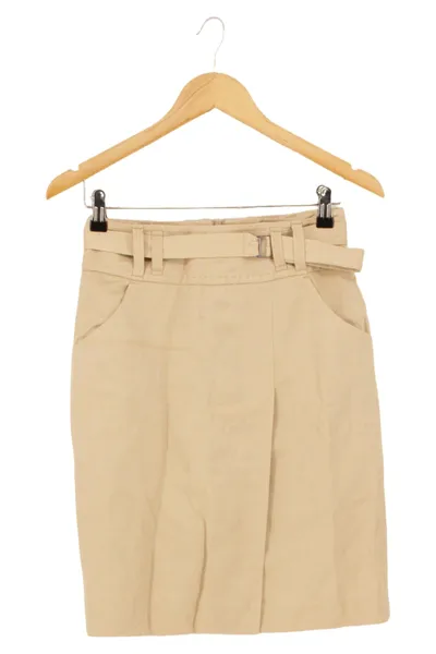ST. EMILE Damen Bleistiftrock Gr. 34/XS Beige Business Elegant
