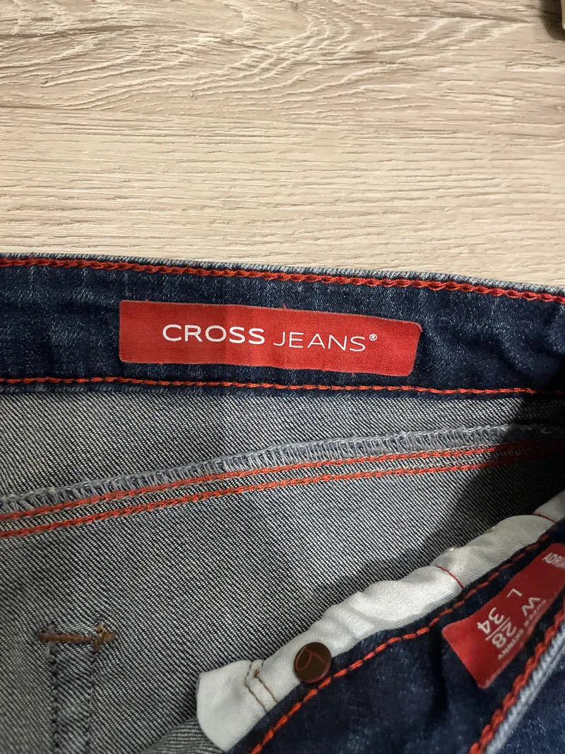 Cross Jeans Damen Straight Leg Jeans Blau W28 L32 Stretch Casual 3