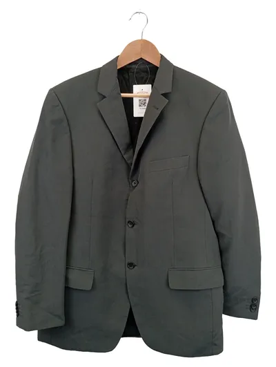 COMMANDER Sakko Herren Gr. 50 Grau Klassisch Business Anzugjacke