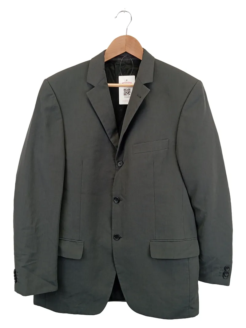 COMMANDER Sakko Herren Gr. 50 Grau Klassisch Business Anzugjacke 1