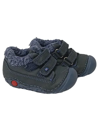 Elefanten Winterstiefel Lauflernschuhe Gr. 19 Blau Leder WMS Mittel Gefüttert