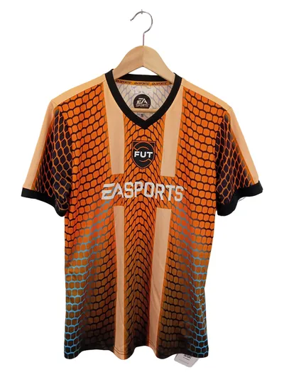 EA SPORTS Herren T-Shirt Sportlich Orange Gr. S/36 Grafisch Logo-Print