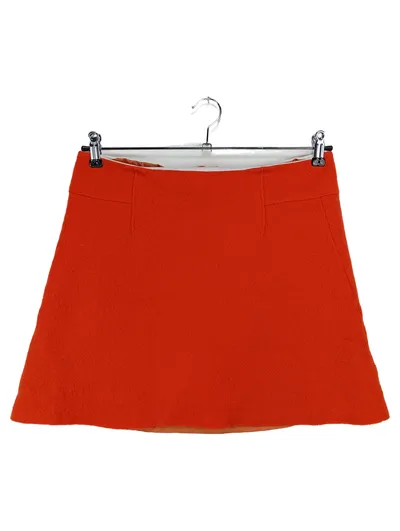 Marc O'Polo Damen Faltenrock Gr. 38;M Rot Elegant Klassisch Schurwolle