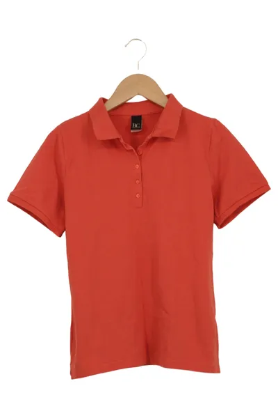 BEST CONNECTIONS Damen Poloshirt Gr. 40/L Rot Casual Kurzarm