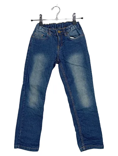X-Mail Jeans Kinder Gr. 128 Blau Regular Fit Baumwolle Hose